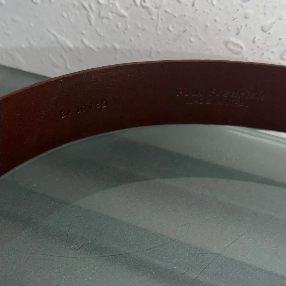 NWOT Paul Frederick Men’s Leather belt made in Italy